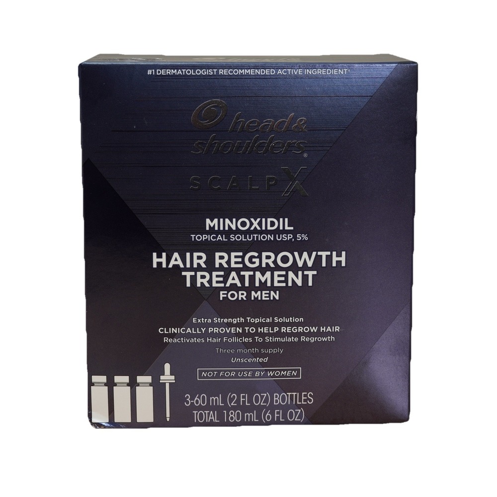 Head & Shoulders Scalp X 5% Minoxidil Hair Regrowth Treatment for Men 6oz